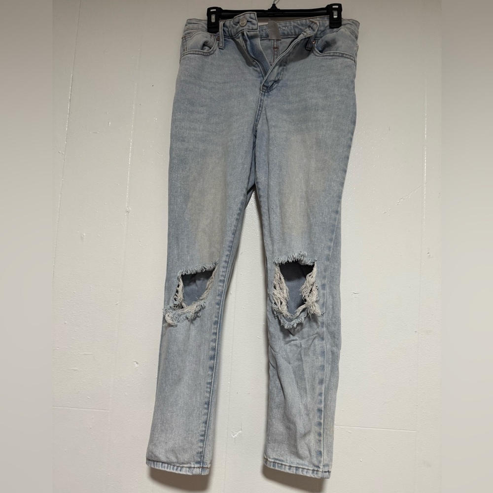 Distressed Light Blue Women's Jeans